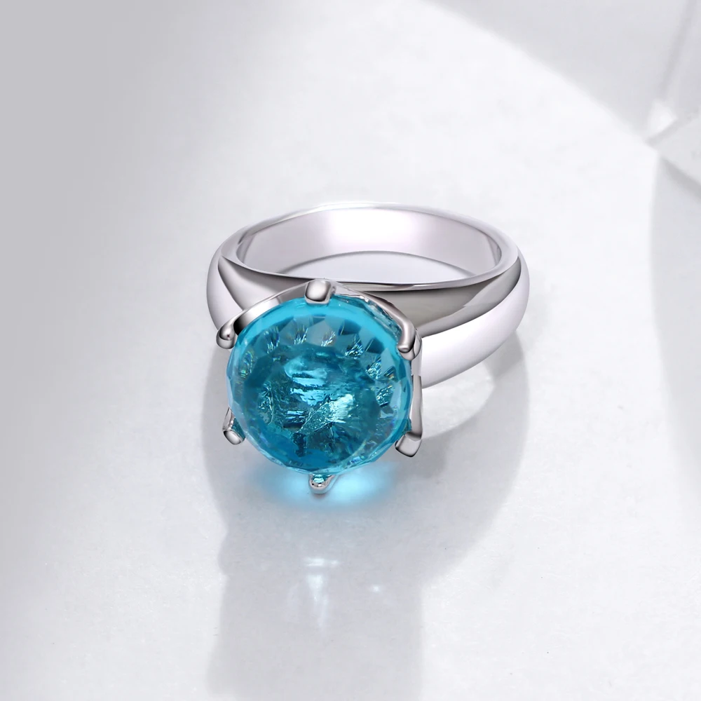 Фантастический уникальный дизайн Роскошь синие каменные кольца ювелирные изделия дизайнерские брендовые новые модные кольца дропшиппинг