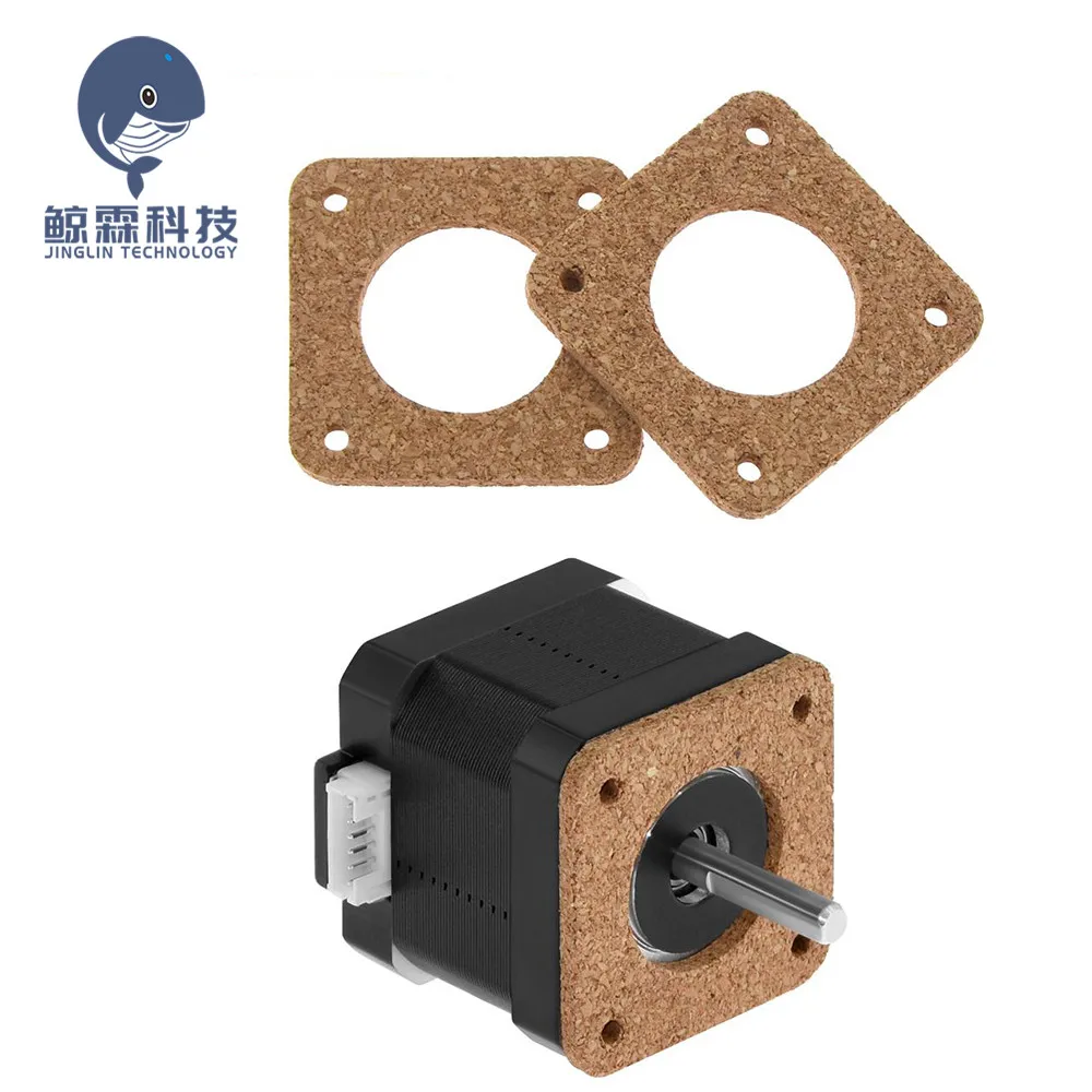 

1PCS Nema 17 Stepper Damper Nema17 Stepper Motor Damper Cork Gasket Reprap Isolator 42 Motor Absorber For 3D Printer Motor
