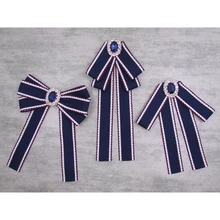 Романтический стиль с бантом для свадьбы полиэстер бант женский галстук-бабочка классический шеи одежда полосатые галстуки-бабочки рубашки аксессуары