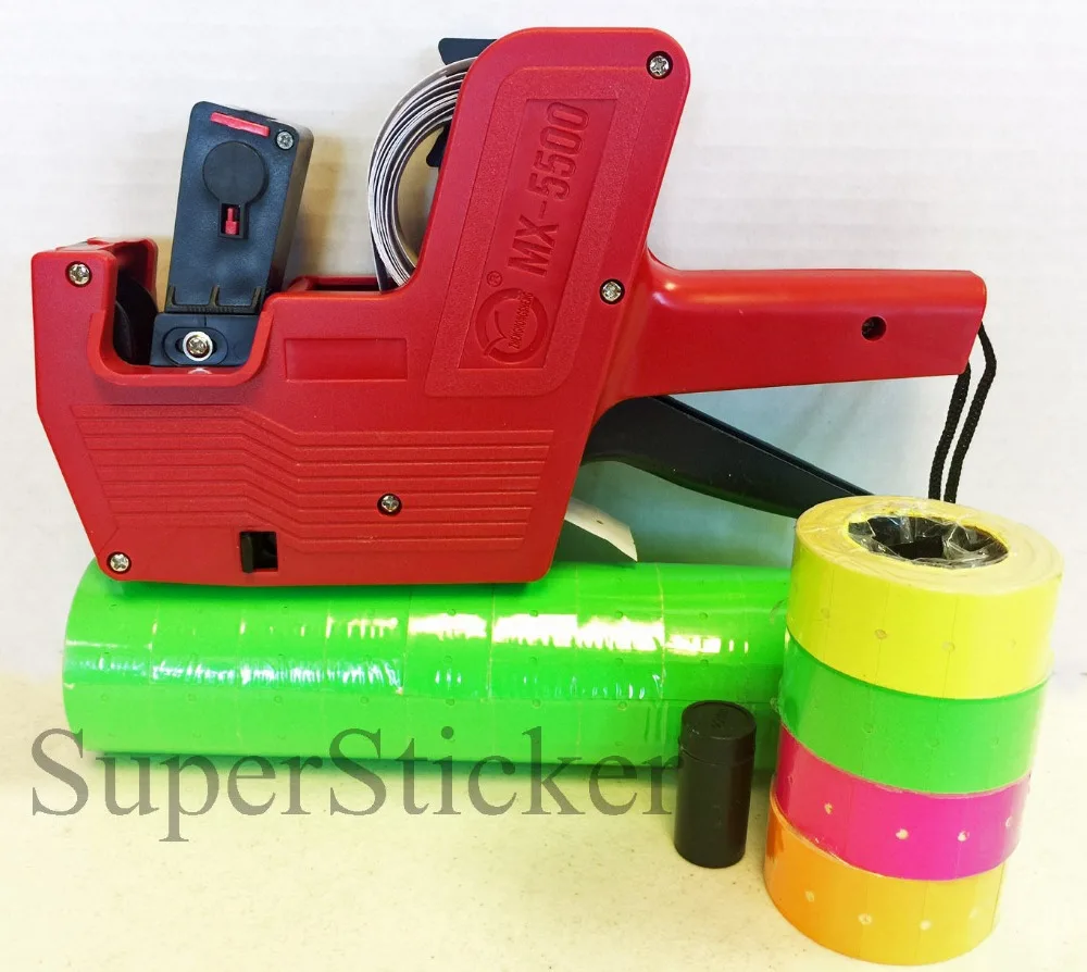 [ Fly Eagle ] Mx5500 8 Digits Price Tag Gun Labeler Labeller + 5000