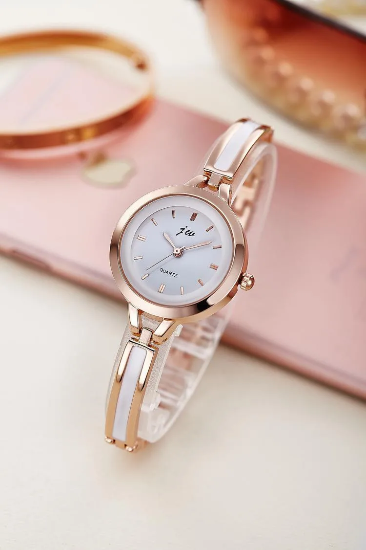 ROSE GOLD Новинка, модные женские часы, стразы, роскошный бренд, браслет из нержавеющей стали, часы для девушек, кварцевые, под платье, часы, reloj mujer - Цвет: ROSE GOLD