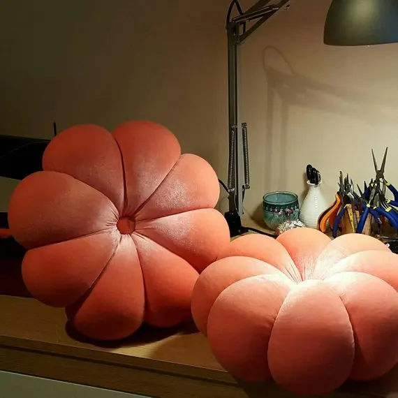 

Round Pumpkin Pillow cushion with filling Waist Pillow car sofa bedding room home Dec wholesale wholesale FG1027-2