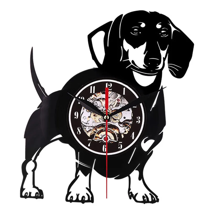 

3D Cute Dog Wall Clock Modern Design Clocks For Home Living Room Office Quartz Watch Reloj De Pared 9M26