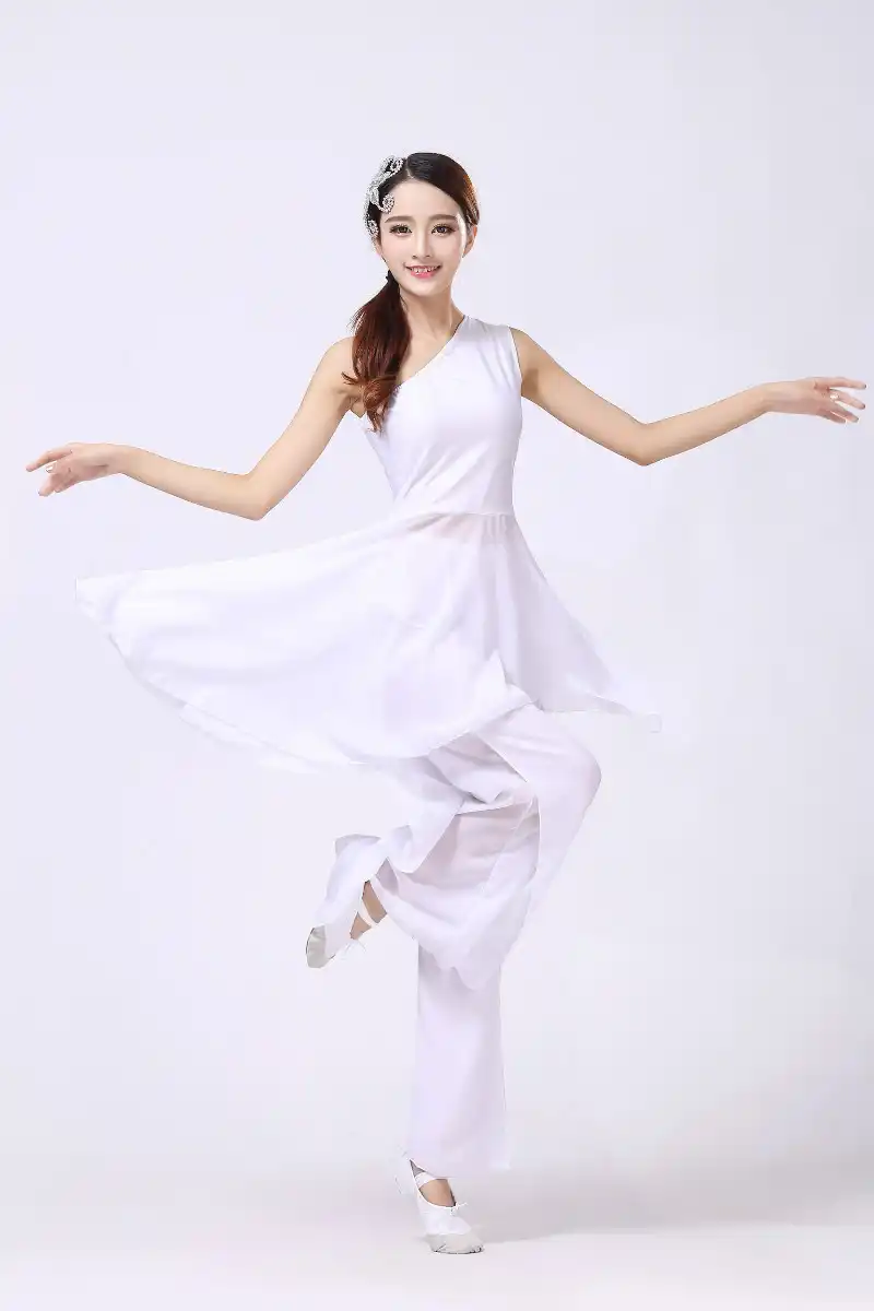 white dance costumes