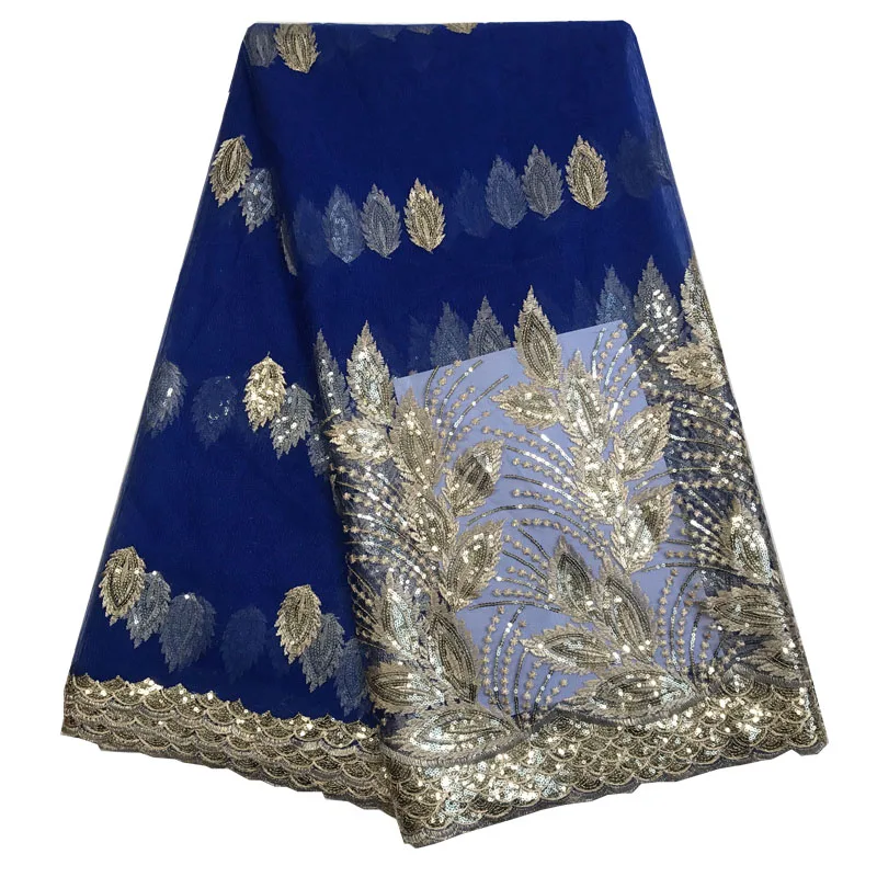 

Nigerian laces Fabric 2019 Gold African Green Cord Laces Fabrics With Sequins High Quality Nigerian Lace For Wedding white 8-B12