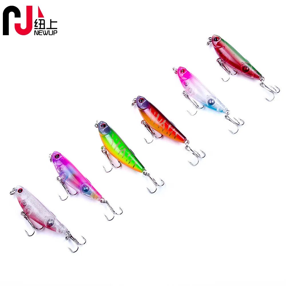 

NEWUP 1Pcs Sinking Wobblers Floating Pencil Pesca Fishing Lure 5cm 5.5g Surface Dying Fish Lures Hard Bait for Fishing tackle