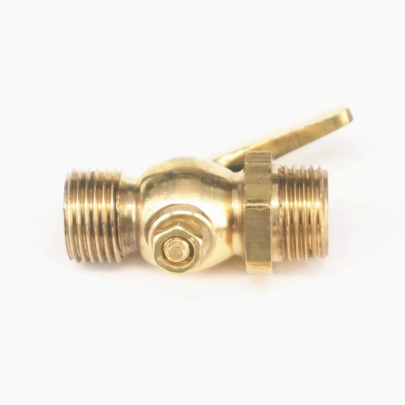 Соединение 1/4 &quot3/8&quot 1/2 &quotBSP Мужской резьбовой равный латунный сливной клапан