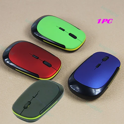 

2.4GHz Ultra-Slim USB Wireless Cordless Optical Mouse Silver For PC Laptop Mac