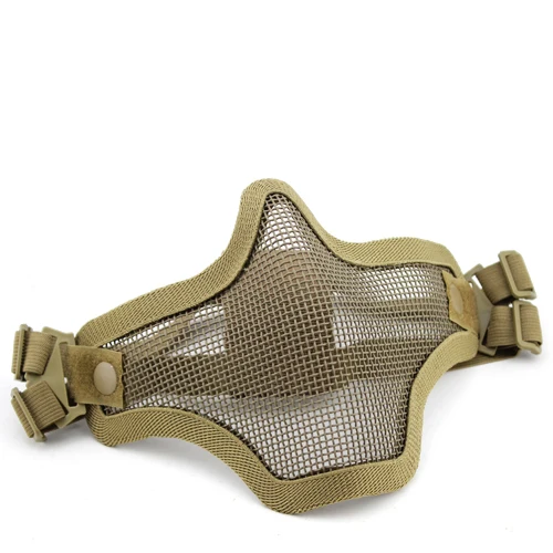 Наружные маски для защиты лица от маскировки, защитные маски, необходимые для езды на велосипеде на открытом воздухе, CS Mesh Airsof - Цвет: Khaki