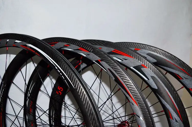 Sale 2018 PASAK Carbon fiber road bike bicycle full carbon wheels C/V brake 40/55 rim wheelset clincher wheel 23