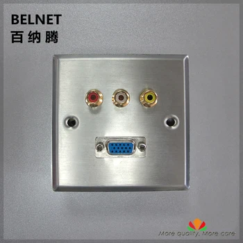 

86 welding AV module sound-video signals wall socket rca socket lotus socket VGA panel Elv module 86 stainless steel panel