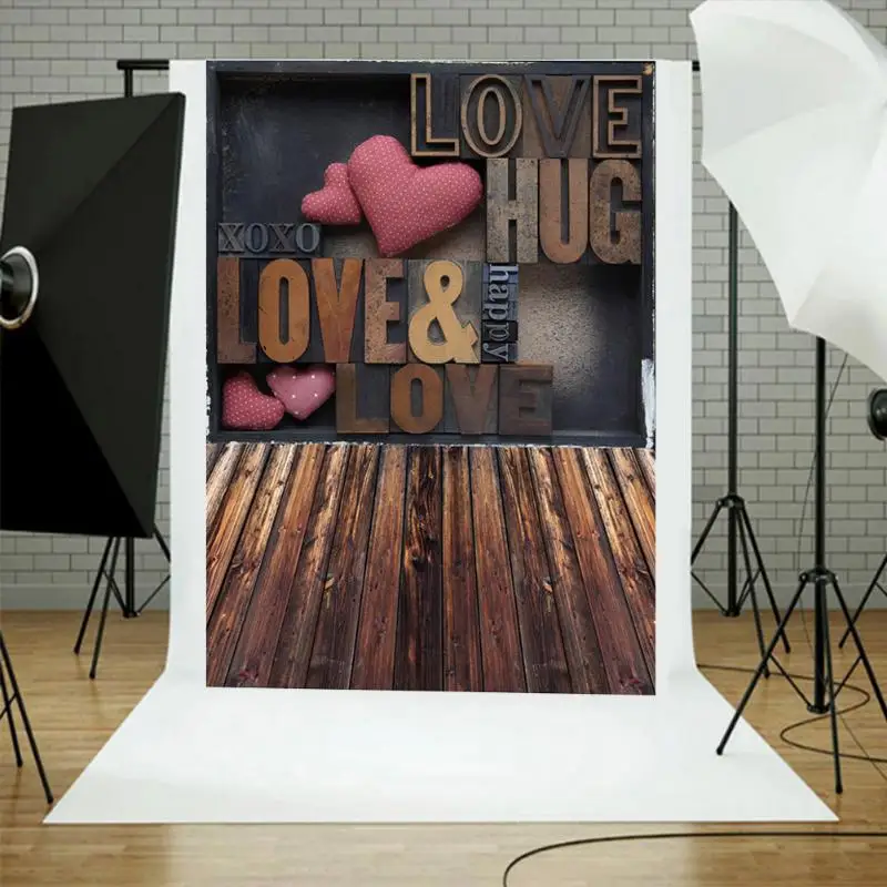 Love Heart Photography Background Photo Props Studio Backdrop Stage