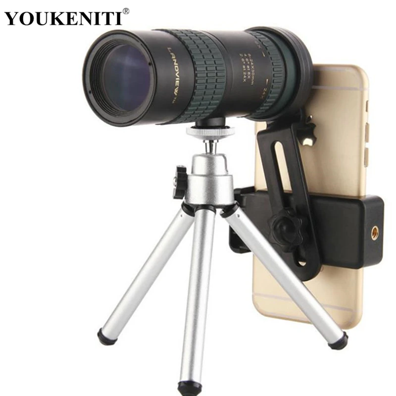 

8-16-24x30 Monocular High Power telescope BAK4 HD Zoom Optical Hunting Monocular Wide Angle Camping Telescope prismaticos