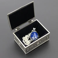 925 Sterling Silver The Vampire Diaries Katherine Pierce Daylight Necklace Nature Lapis With Retro Box - Image 6