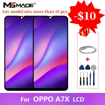 

AAA Quality For OPPO A7X F9 LCD Touch Screen Digitizer Display Replacement Full Assembly Parts With Frame 100% Tested