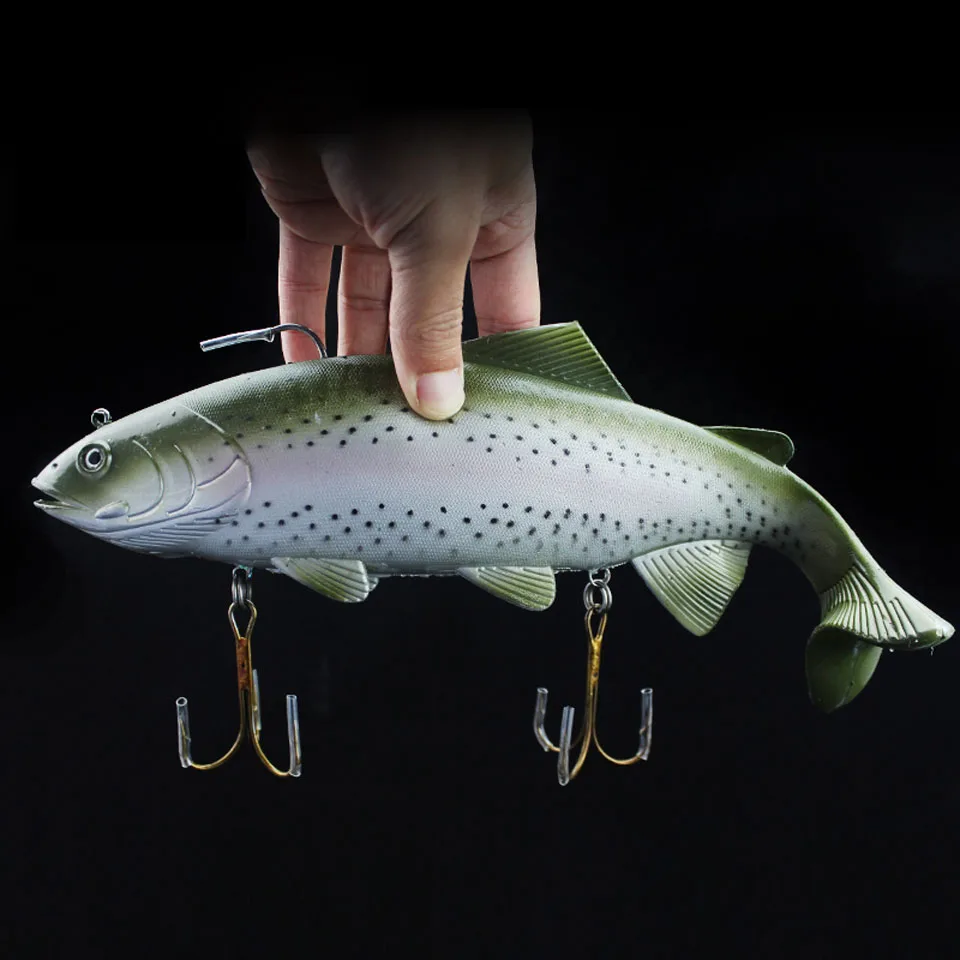 Anzuelo 1 unids 20 cm/30 cm Pesca en el mar tamaño grande simular señuelo de Pesca suave cebos artificiales cebo de Pesca Anzuelo 1 unids 20 cm/30 cm Pesca en el mar tamaño grande simular señuelo de Pesca suave cebos artificiales cebo de Pesca