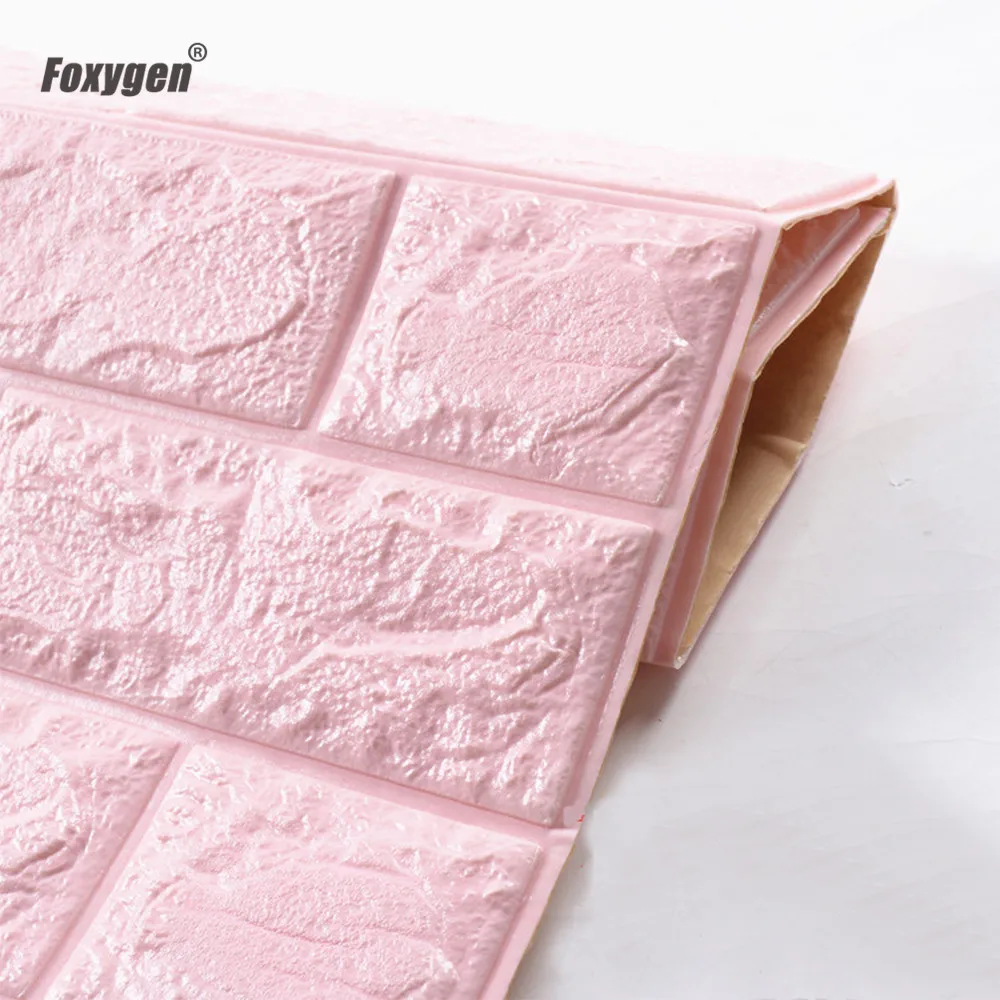 

Self adhesive 3D XPE foam filled wall bricks wall panel for room decoration