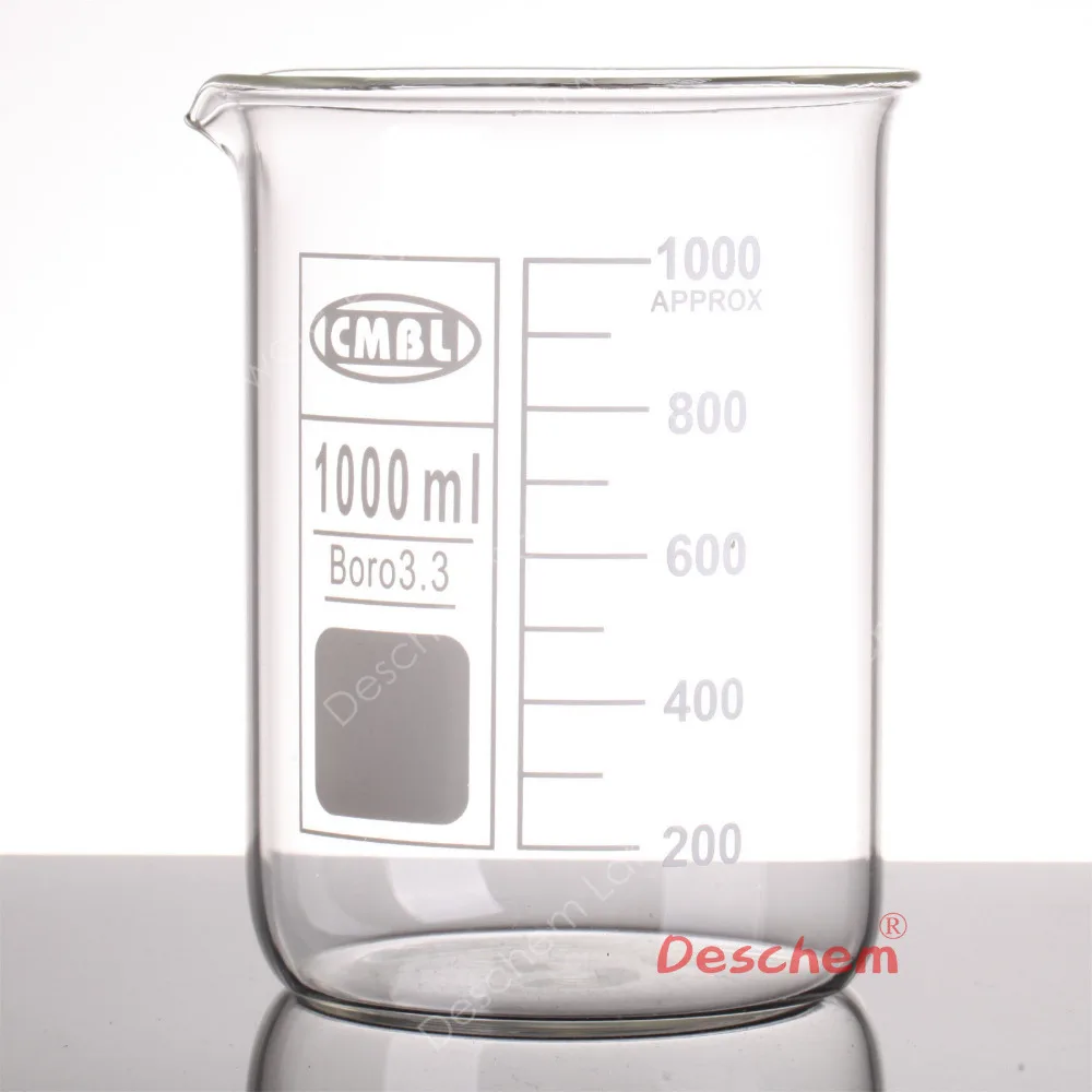 1000ml Glass Beaker 1l Low Form Beakers One Litre Borosilicate 3 3 Glassware Beaker Aliexpress