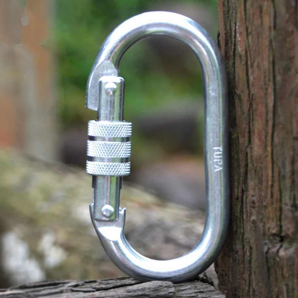 CE Approved, 25KN Outdoor Rock Climbing Mountaineering Threaded O Type