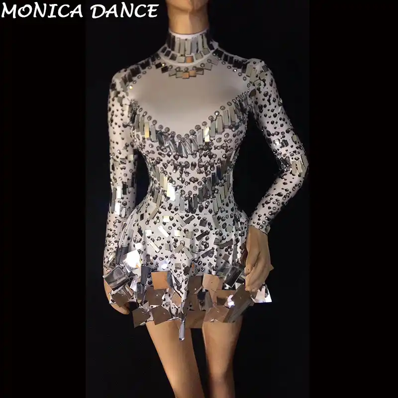 silver sequin bodysuit