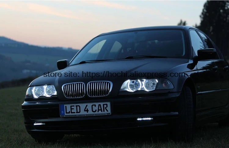 5 комплектов высокое качество COB светодиодный светильник Белый Halo Cob Led Ангельские Глазки кольцо без ошибок для BMW E36 E38 E39 E46 с проектором