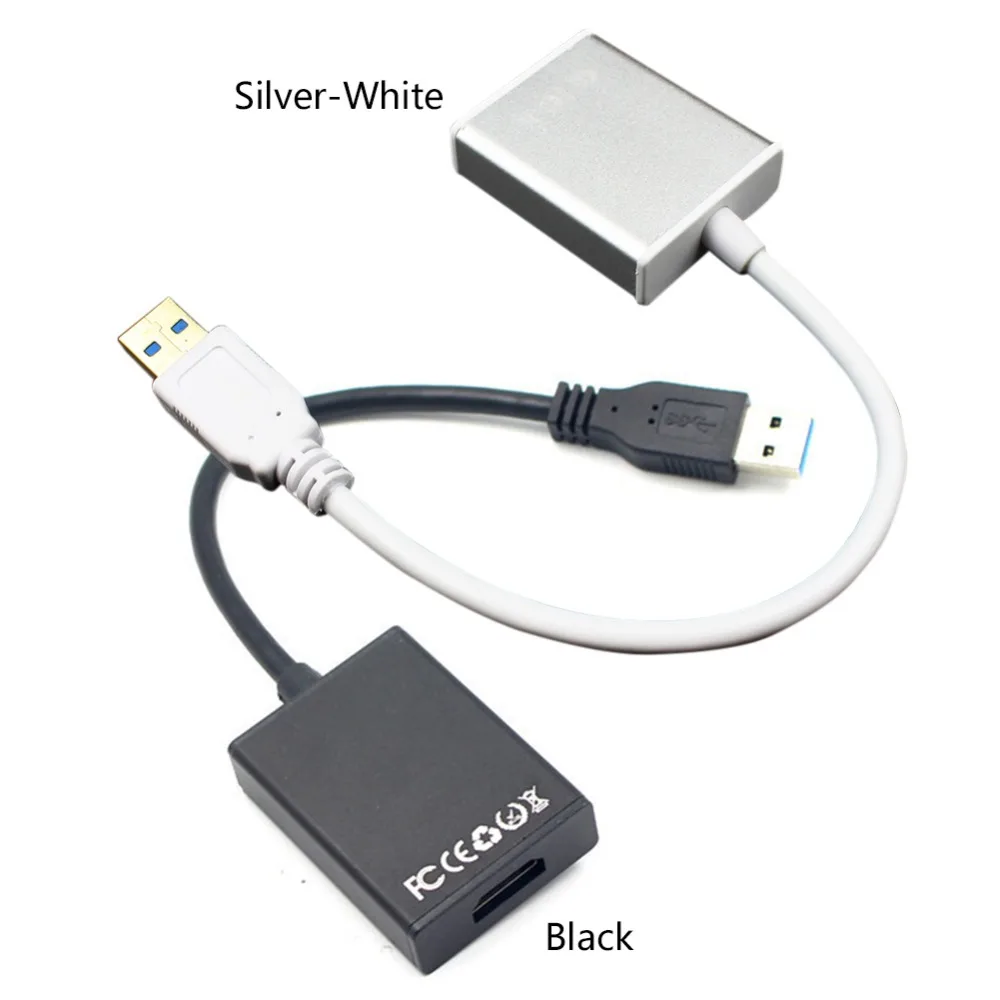 USB 3,0 к HDMI кабель конвертер дисплей графический адаптер HD 1080P для ПК HDTV lcd