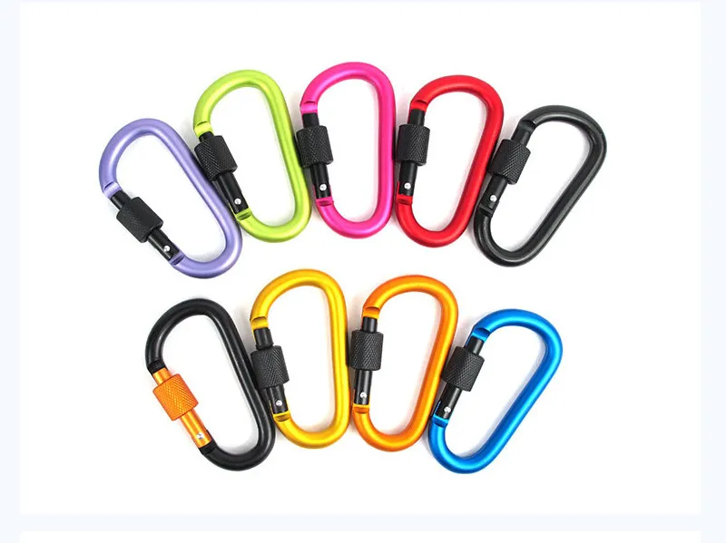 2pcs 8mm Aluminum Alloy Carabiner  (45)