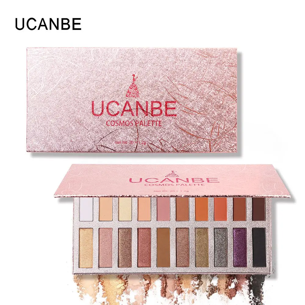 

20 Color Shimmer Glitter Eye Shadow Powder Cosmetic Matte Eyeshadow Palette Natural Smoky Palette Paleta De Sombra Profissional