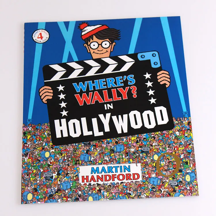 6 шт Большой размер А4 английские книги где Где Where's Wally: дети наблюдения видения будут найти головоломки подарок для детей детство