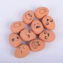 Игрушки для домашних животных для маленьких средних собак имитационное яйцо надувной шар Смешное выражение ПЭТ игрушка яйцо молярной