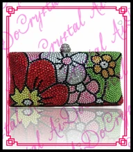 Aidocrystal indian bridal clutch purse colorful ladies clutch purse crystal party clutch bags