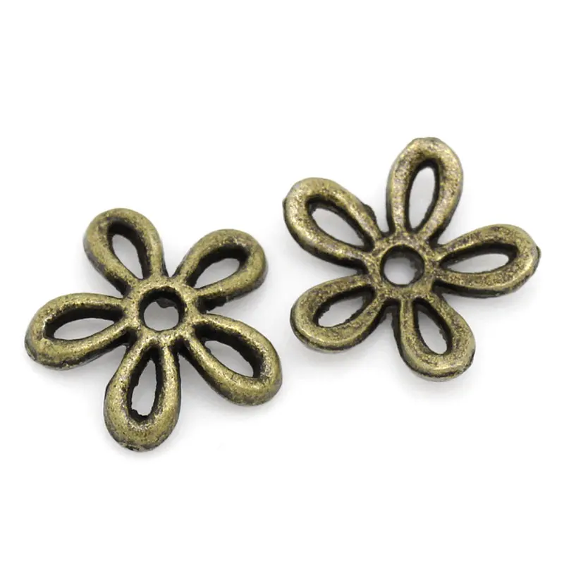 

Bead Caps Flower Antique Bronze 11x11mm,Hole:Approx 1.6mm,25PCs