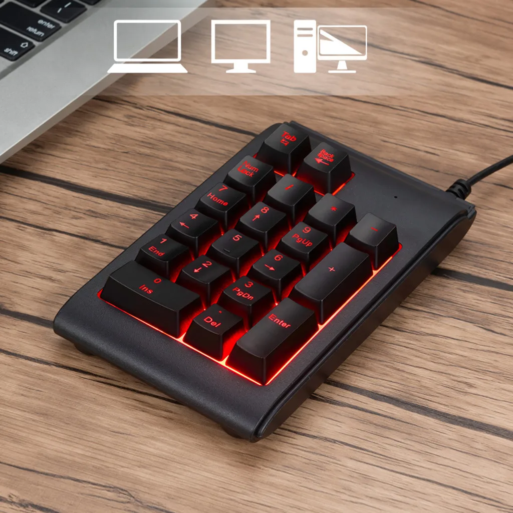 Эргономичный дизайн три цвета RGB с подсветкой USB Проводная клавиатура