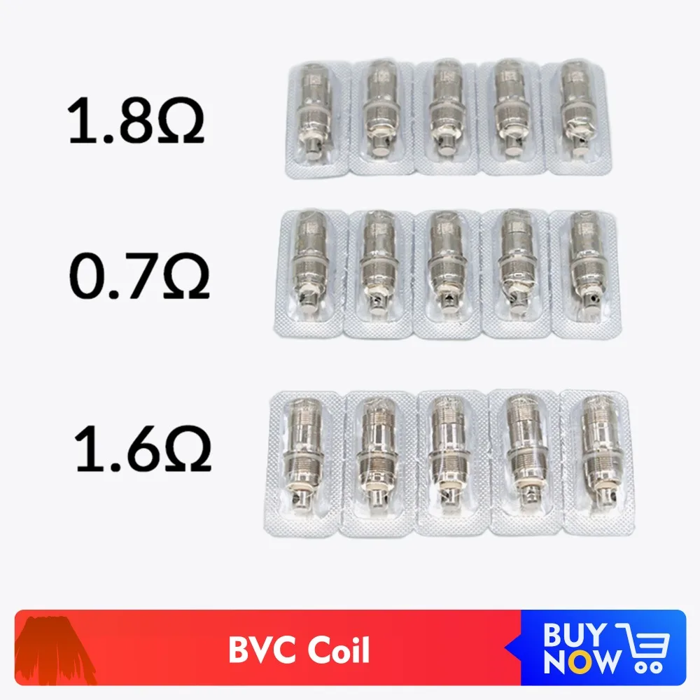 

5pcs/pack Volcanee BVC Coil 0.7 1.6 1.8ohm Coil Head for Nautilus Mini /K3/Triton Mini Coil Nautilus 2