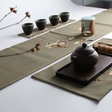 Традиционный китайский хлопок лен настольная дорожка длинная скатерть Винтаж дзен стиль чай матовая скатерть чайная церемония настольная дорожка