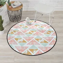 Европейский современный круглый ковры для гостиная компьютерное кресло области дома вход/Прихожая коврик дети играть палатка коврики