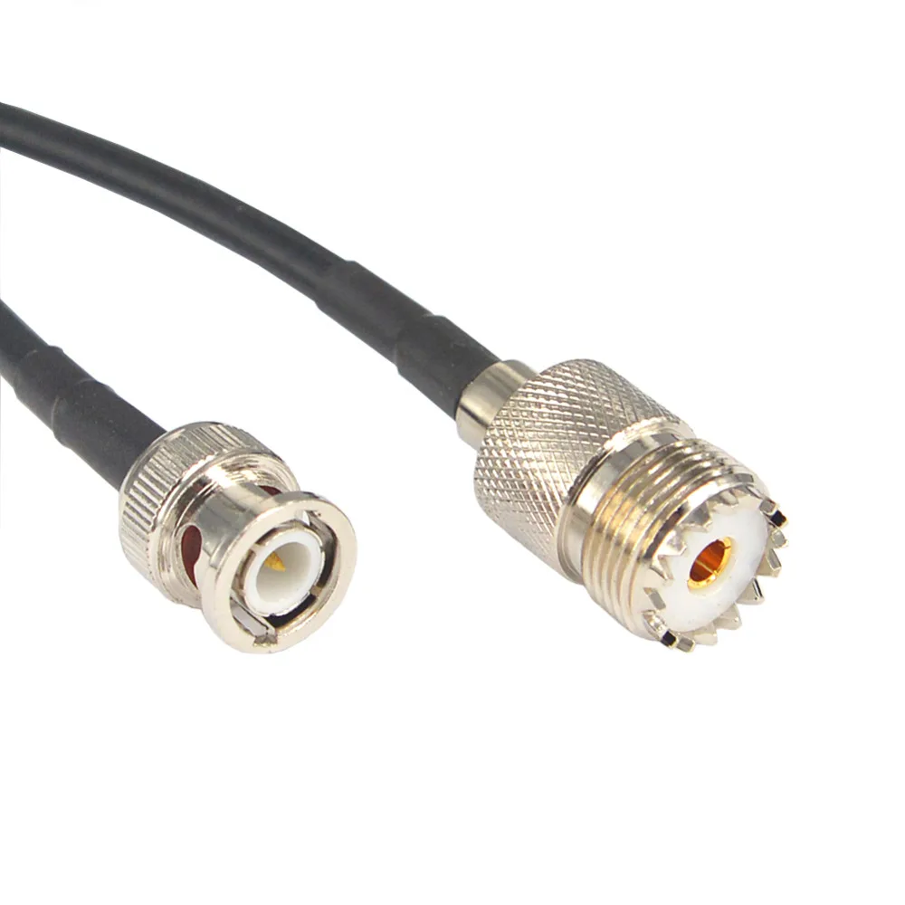 Low Loss Cable BNC male to UHF female Coaxial Pigtail Jumper Cable