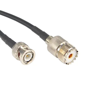 

Low Loss Cable BNC male to UHF female Coaxial Pigtail Jumper Cable Adapter RG58