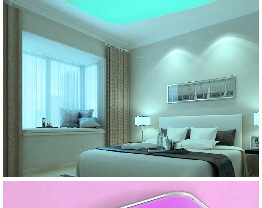 Plafoniere Led Rgb : Plafoniera dimabila cu led rgb difuzor si conectare bluetooth