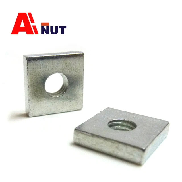 m3 m3.5 m4 m5 m6 m8 square nut , DIN562 stamping right angle square nut