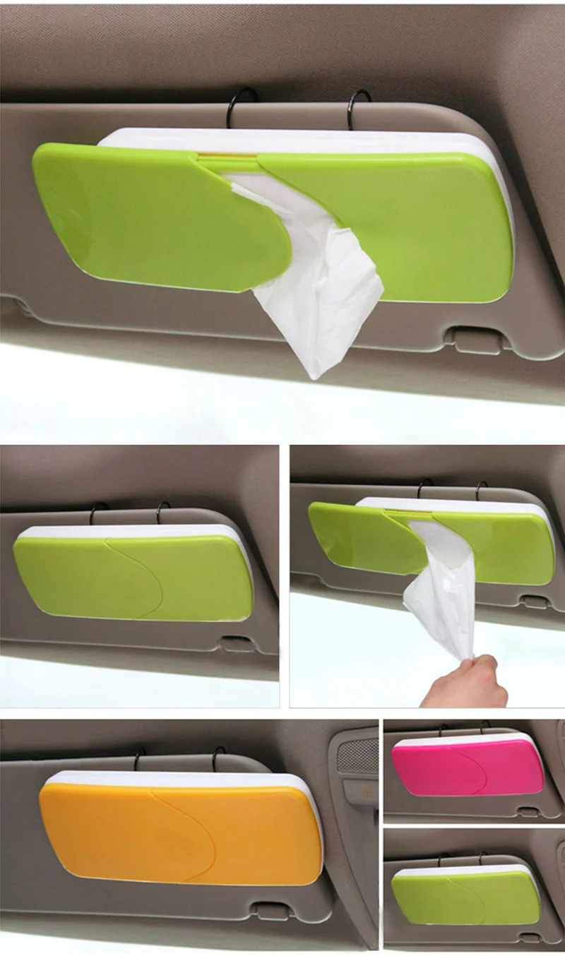 QuickDone-Creative-Candy-Color-Car-Sun-Visor-Plastic-Tissue-Box-Slide-Cover-Paper-Napkin-Holder-Clip-HG0543 (9)