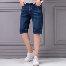 Мягкие джинсы с обезьяной из хлопка с красной каймой, мужские шорты, модные повседневные мешковатые шорты, джинсы со средней талией, прямые джинсы