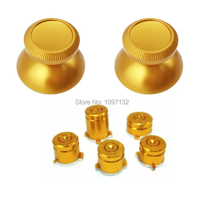 Aluminium Alloy Metal Joystick Mushroom Caps  9mm Bullet Shape Button set for Xbox Onexboone Controller Gamepad (7)