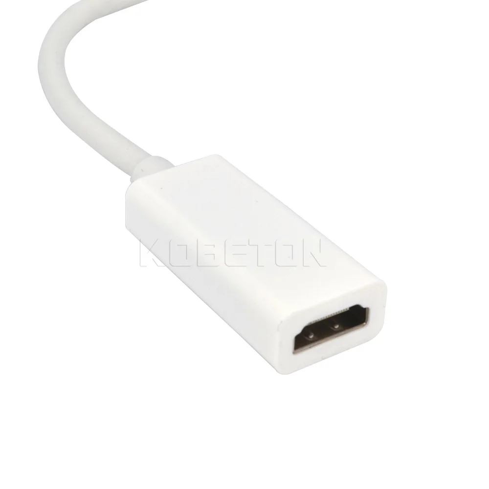 Kebidumei 2018 горячий Thunderbolt мини порт дисплея DP к HDMI адаптер мультимедийный кабель для