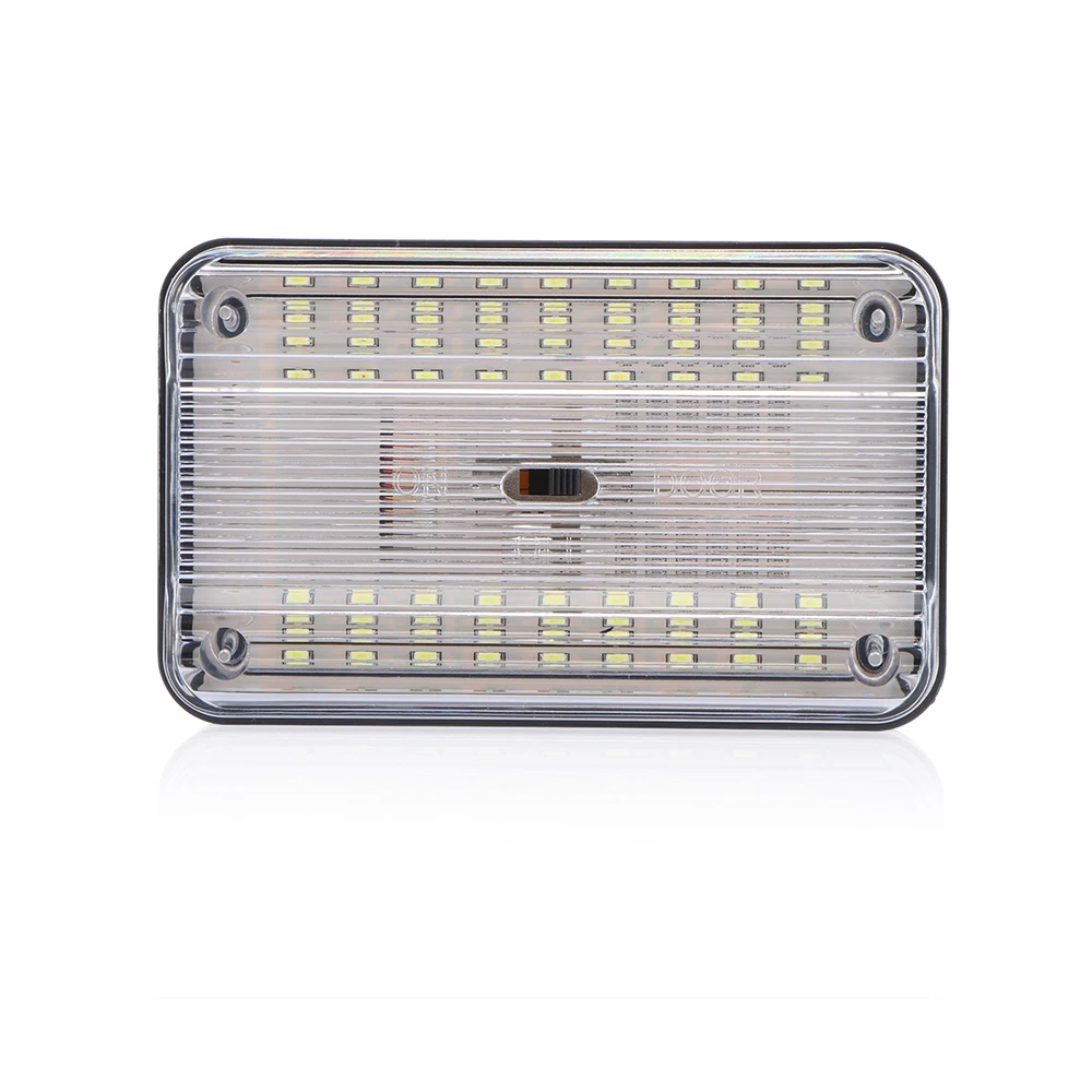 

AOZBZ 36 SMD Auto Car Dome LED Light Ceiling Interior Rectangular - White Ceiling Lamp for 12V Cars