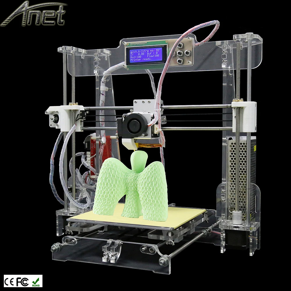 2016 Newest 3d-printer Precision Reprap Prusa i3 DIY 3D Printer Kit With 1 Roll Filament 8GB SD Card And LCD Screen