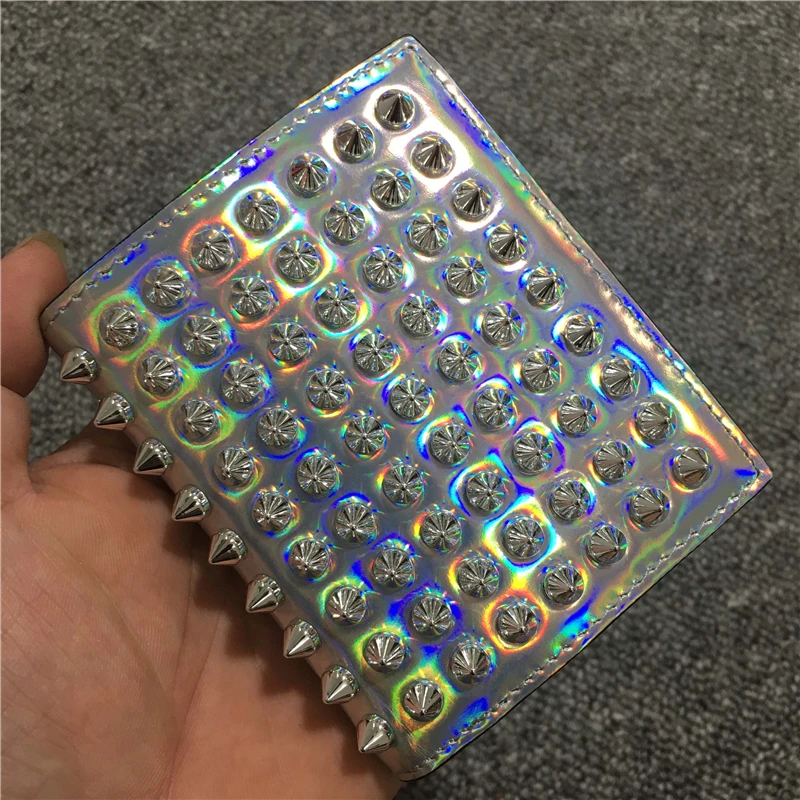Hot Folding short leather Women wallet Simple Retro Rivets Short Wallet Coin Purse Card Holders For Ladies Bags bolsa feminina