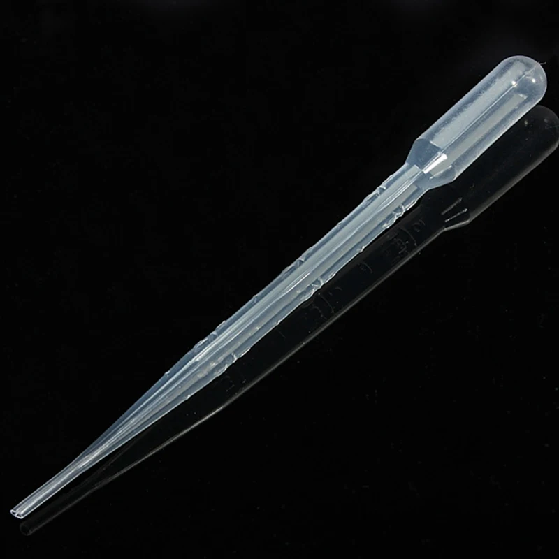 

100PCS/set 3ML Transparent Pipettes Disposable Safe Plastic Eye Dropper Transfer Graduated Pipettes for Lab Experiment Supplies