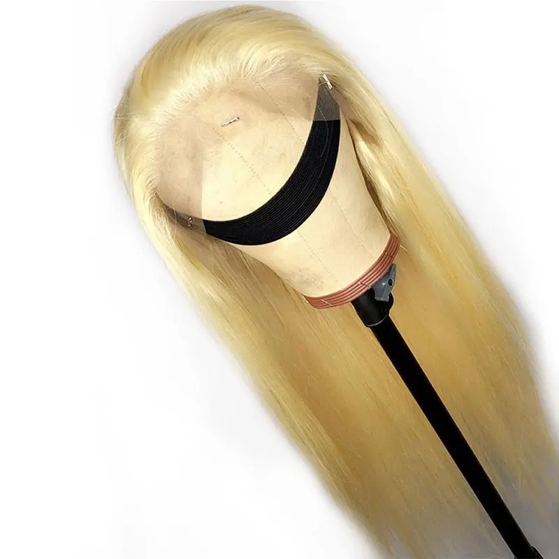 1b 613 блонд Кружева передние парики предварительно сорвал бразильские Remy человеческих волос парики для черных женщин детские волосы