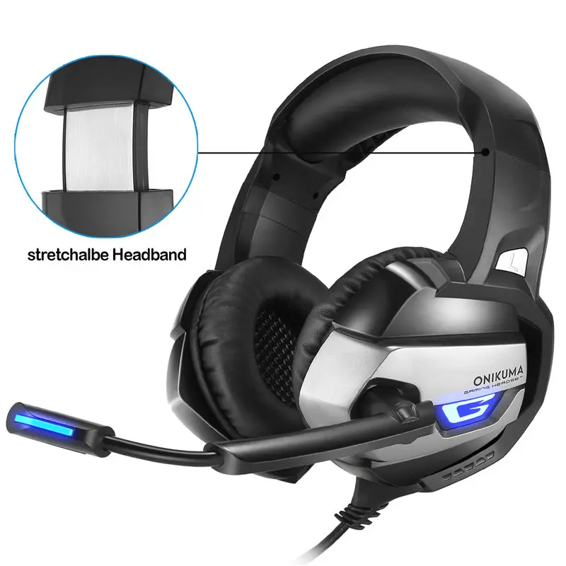 Gaming Headset PS4 casque Gamer Headset XBox one Headset Gaming Headphone For Computer With Microphone Splitter Adapter Cable